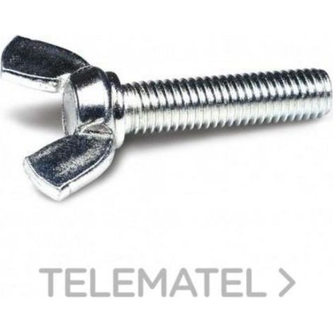 DAMESA tornillo mariposa acuñada m8×25 03120324 mikalor , Tornillo Mariposa Acuñada M8×25 03120324 de la marca Damesa.