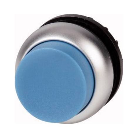 Bouton-poussoir saillant bleu à accrochage EATON M22-DRH-B (1/2)