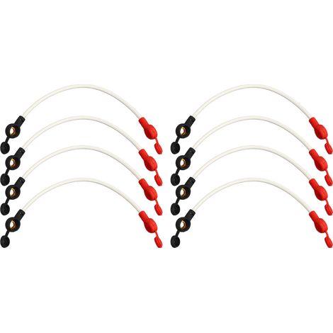 8 pièces Câbles Inverter Batterie en Cuivre Haute Température Résistance au Feu avec Bouchon Anti-Poussière pour Accumulateurs (1/5)