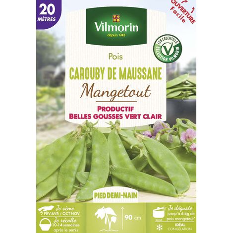 Pois Mangetout Carouby de Maussane - 20 m Vilmorin (1/2)