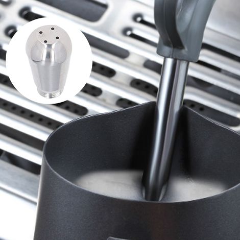 Buse vapeur à quatre trous en acier inoxydable, adaptée aux machines à expresso semi-automatiques telles que Expobar et Nuova. (1/5)