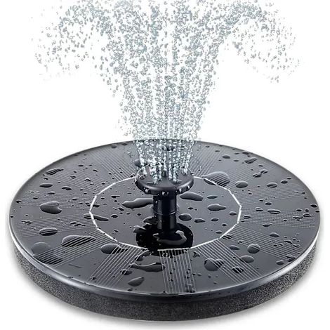 [PL] Pompe solaire pour fontaine à oiseaux, fontaine solaire flottante autoportante pour bain d'oiseaux, jardin, bassin, piscine, extérieur