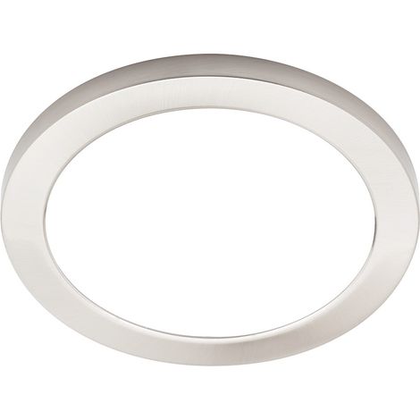 Litecraft Darly Ceiling or Wall Light Large Flush 18 Watt LED Fitting - Satin Nickel (1/5)