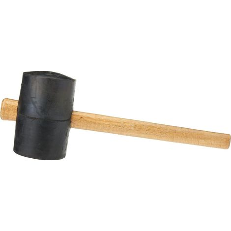 Mazzuola in gomma resistente di alta qualità con manico in legno -450 gr (1/3)