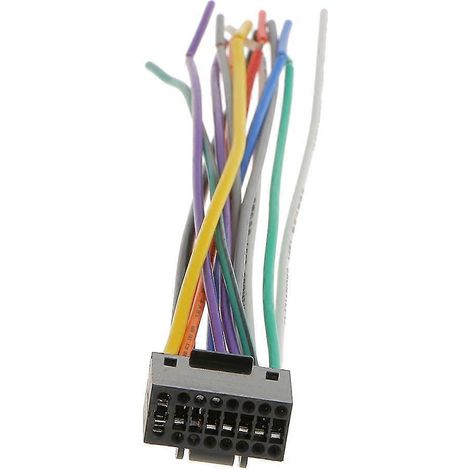 Faisceau de câblage pour autoradio/système audio, connecteur 16 broches, compatible avec les systèmes audio de voiture. (1/5)