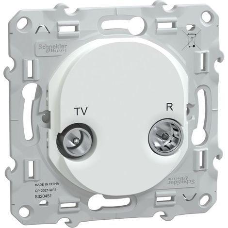 Ovalis - prise TV-R - Blanc (S320451) (1/5)