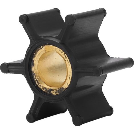 Hélice de pompe à eau pour moteur hors-bord 0387361, 6 pales, remplacement Johnson Evinrude 2cv 1985-1990.