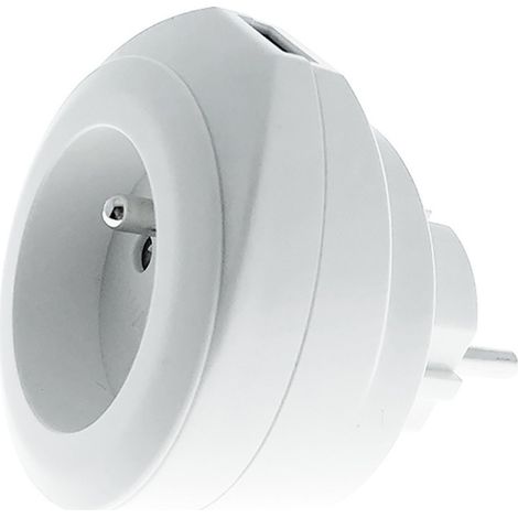 Prise BEWATT + chargeur USB Blanc - Watt and Co