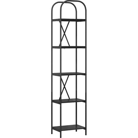 Maison Exclusive - Bücherregal Schwarz Eichen-Optik 40 x 30 x 183