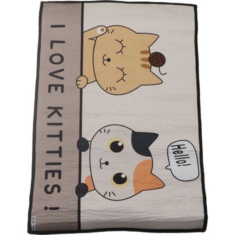 Tapis de cuisine, tapis de salle de bain, tapis de toilettes, tapis de porte de chambre, tapis d'entrée, longs tapis pour salles de bain, 4060 cm (comme un chaton), vente en gros d'usine. (1/5)
