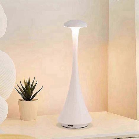 Lampe de table LED à intensité variable, lampe à recharge sans fil, blanc chaud, étanche IP54, pour extérieur, chambre, bar (1/4)