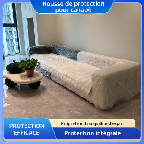 Housse de protection jetable en PE avec élastique 3,4 m périmètre 6 m 1 3.4 1.6 6 1 g – Livraison gratuite (1/5)