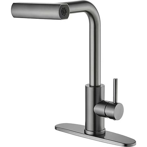 Robinet extractible en acier inoxydable 304 pour éviter les éclaboussures, robinet de cuisine à eau chaude et froide pour évier (1/2)