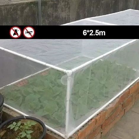 (Weißes) Insektennetz – Garten – Feinmaschig – 6 x 2,5 m – Insektenschutz – Weiß (1/4)