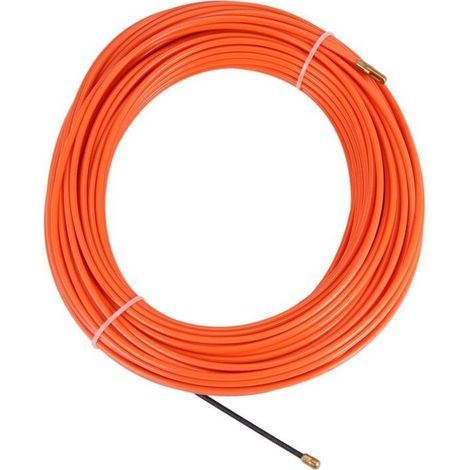4mm 30 Meter Orange Führungsgerät Nylon Elektrokabel Drahtschlepper Schlangendraht Fischereidraht (1/4)