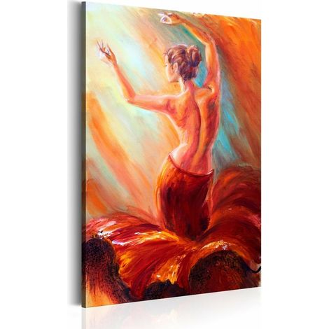 Tableau danseuse de feu - 80 x 120 cm (1/4)