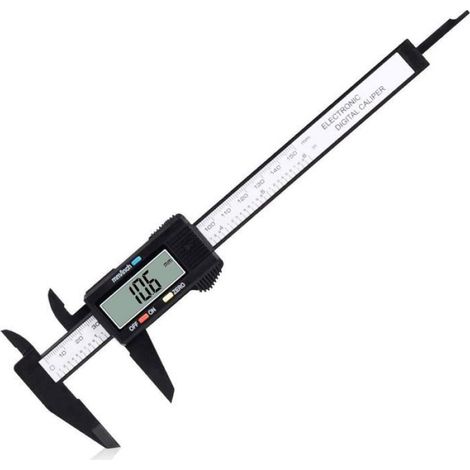 1 Pied à coulisse numérique, Mesure 0-6 pouces, Grand écran LCD, Arrêt automatique, Atelier (1/4)