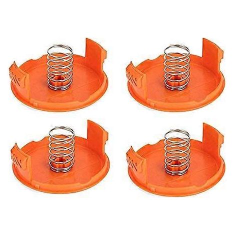 (4 couvercles de bobine + 4 ressorts) Couvercle de bobine de rechange compatible avec les modèles Black & Decker GH900, LST201, GH600, NST2018 et CST2000. (1/5)