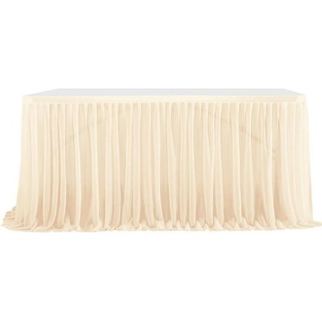 Tischrock Tüll 183x76cm Gelb für Geburtstage, Hochzeiten, Partys