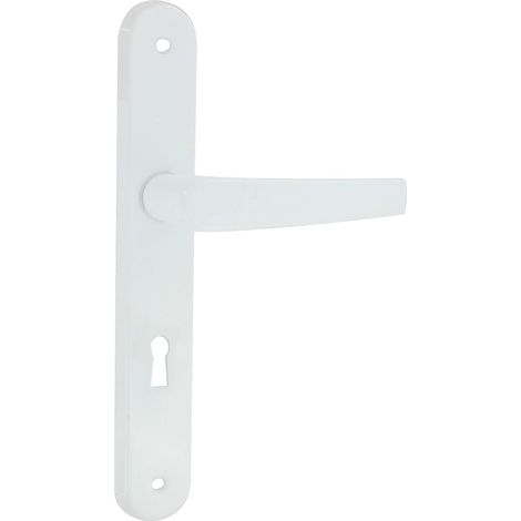 Aluminium-Edelstahl-Türgriff Epoxidweiß Avoriaz Schlüssel L -dt2000