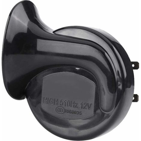 Klaxon Escargot à Air,Haute Parleur 12V Corne d'Air d'Escargot Sirène Universel imperméable 110dB 510HZ Fort Formé Klaxon d'Air Electrique pour Moto Camion Voiture