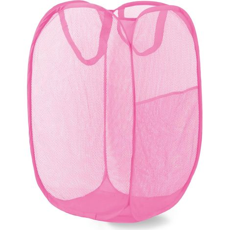 Panier À Linge Pop Up - Filet Respirant - Pliable Et Compact - Pour Voyage Stockage Ou Salle De Bain - 1 Pièce (1/5)