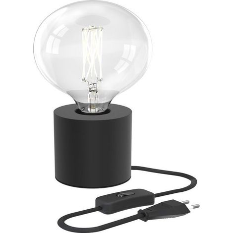 Calex Table Lamp Round - E27 - Black - Excl. light source
