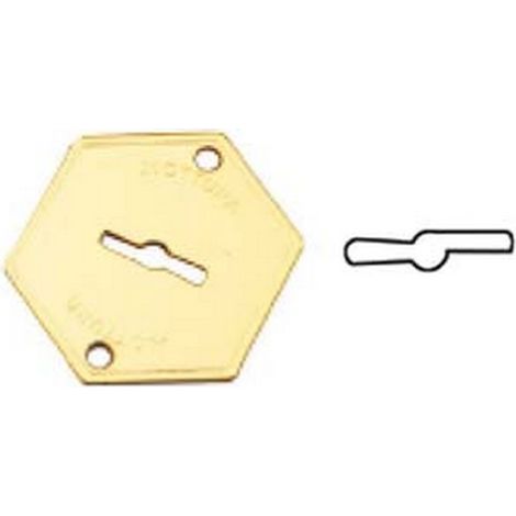 1PZ MOSTRINA ESTERNA IN OTTONE 95215 - mm.52x64 (95215000C1)