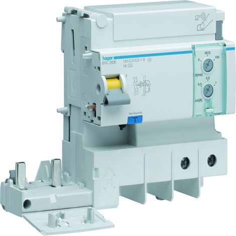 Bloc dif 2P 125A réglable AC - BLOCS DIFFERENTIELS HAGER BTC280E (1/3)