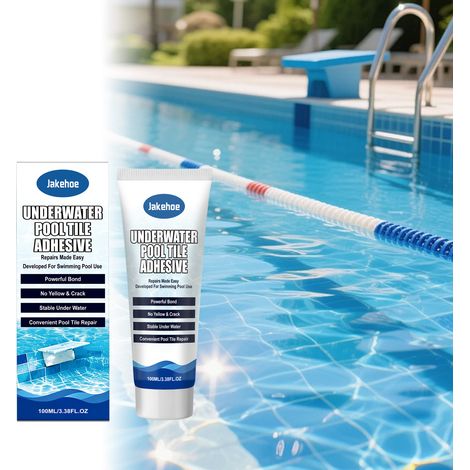 Colle pour carrelage de piscine sous-marine, idéale pour la fixation et le collage des carreaux de piscine, résistante aux UV et aux fissures – 100 ml (1/5)