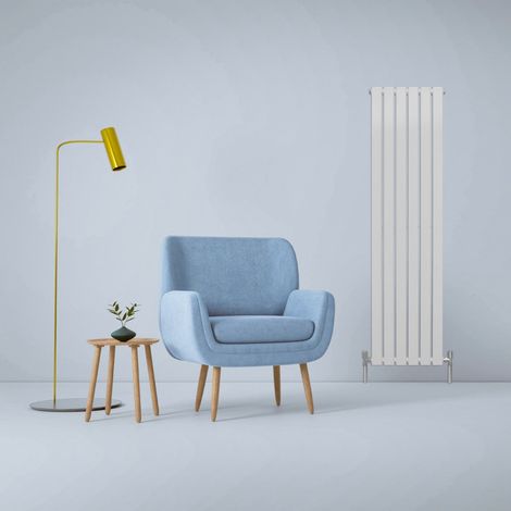 Designer Flat Panel Radiators Gloss White 1600mm x 420mm (1/5)