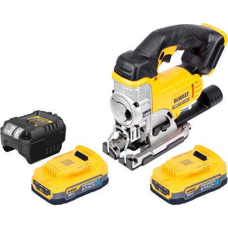 DeWalt DCS 331 E2 Scie sauteuse sans fil 18 V + 2x Powerstack Batterie 1,7 Ah + chargeur (1/5)