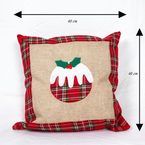 Christmas Pillow Cover Christmas Pudding 40X40CM (1/5)