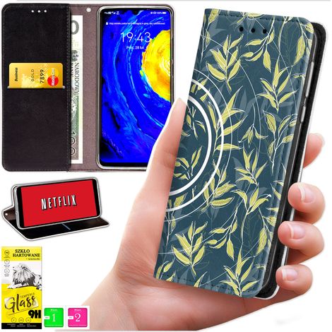 Custodia a portafoglio per Oppo A40 / A40m / A60 5G - cover bluemoon con stampa + vetro 9H (1/5)