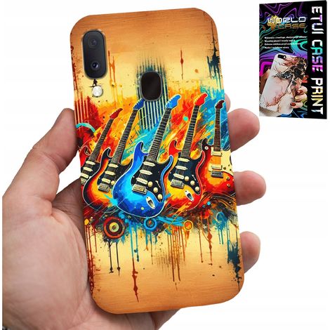 Coque pour Samsung Galaxy A40 - guitare électrique, rock and roll, métal (1/5)