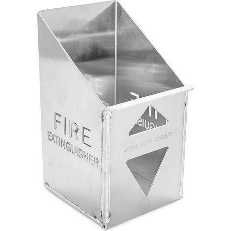 Support en aluminium noir pour remorque/garage fermé - Peut contenir en toute sécurité un extincteur de 2,3 kg Construction durable Facile à installer (66105) (1/3)