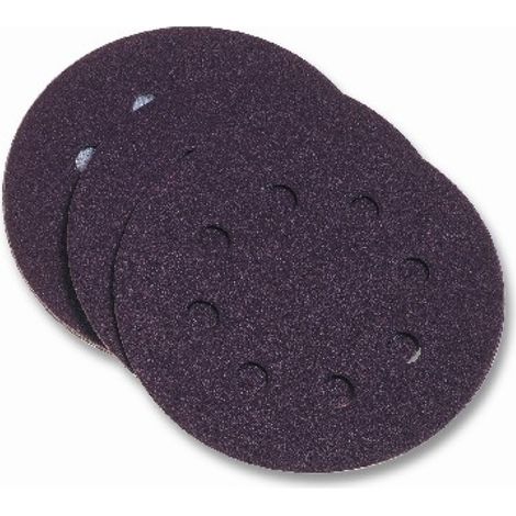 Disco lija pap.perf 125 mm velcro p/lijad gr120 pg maxi 10 p (1/2)