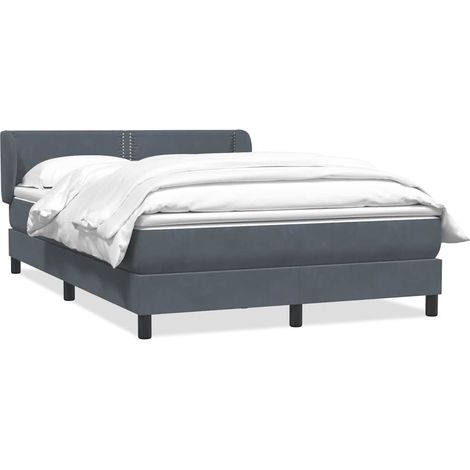 Maison Exclusive - Boxspringbett mit Matratze Dunkelgrau 160x210 (1/5)