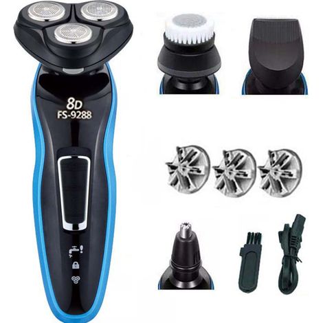 Maquinilla de afeitar eléctrica WhiskerShave, recortadora de vello nasal, recortadora de patillas, recortadora de barbero (1/5)