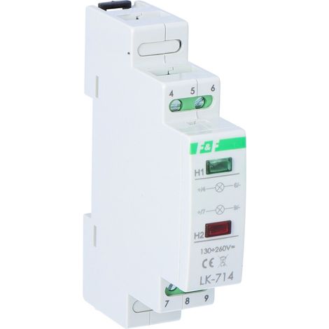 Spia indicatrice di alimentazione - Dustan LK-714 130÷260V Lampada di controllo (1/3)
