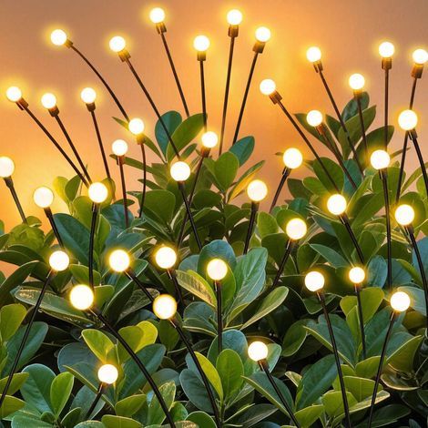 Set of 8 Star-Shaped Firefly Solar Garden Lights, Waterproof Garden Decoration for Yard, Patio, Driveway, Lawn, Gardening Gifts for Women (1/5)