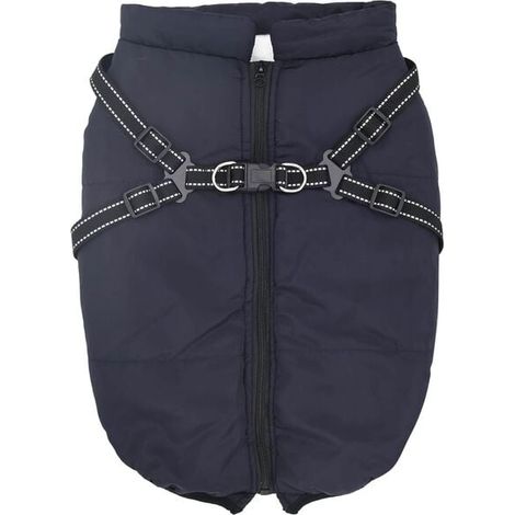 Veste pour chien bleu marine L44, polaire et polyester
