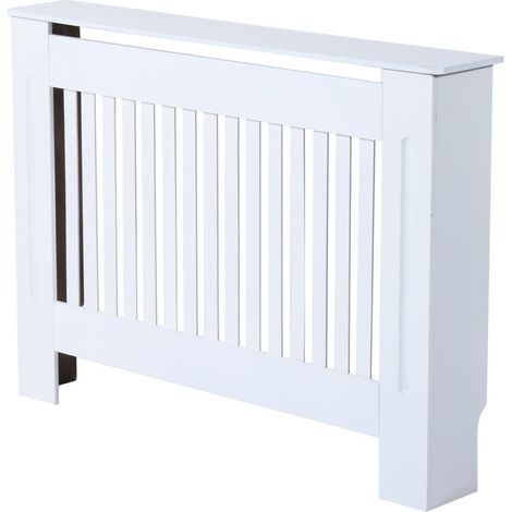 COPRITERMOSIFONE IN LEGNO MDF BIANCO. 112X19X81CM