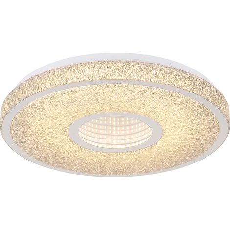 Deckenleuchte Deckenlampe Wohnzimmerleuchte Kristalle 3D Effekt LED D 38 cm
