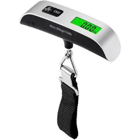 Pèse Bagage Electronique Portable, Multifonction Pese Valise de Voyage, Max 50Kg (g,Oz), Peson de Voyage, Balance Numérique Électronique avec Fonction Tare et Sangle (1/5)