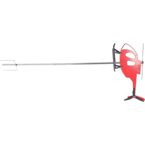 Girouette extérieure en métal rouge, indicateur de Direction du vent d'avion rotatif pour décoration de jardin de Patio (1/5)