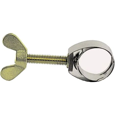 Collier de serrfiletage mâlee UNEX pour tuyaux flexibles jusqu'à 21 mm de diamètre, en acier inoxydable avec vis à oreilles en laiton (1/2)