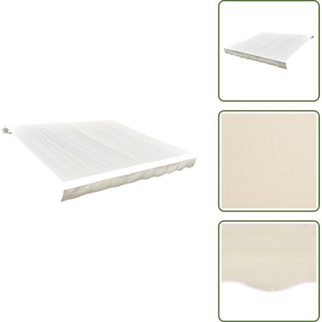 Toile d'auvent Crème 450x300 cm - Toiles D'ombrage - Auvent De Terrasse - Parasol - Abri Solaire - Protection Solaire (1/5)