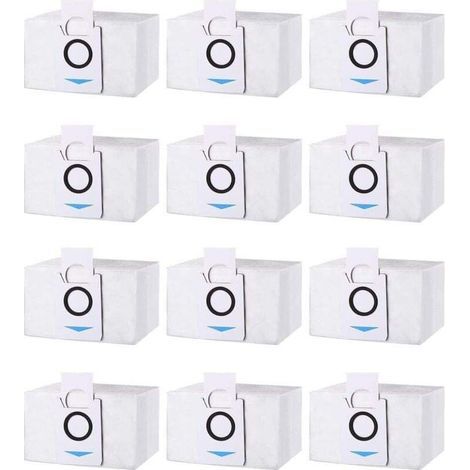 Lot de 12 sacs à poussière pour aspirateurs Ecovacs Deebot X1 Omni / X1 e Omni / T20 Omni / T20e Omni, sacs de rechange pour aspirateurs (1/4)