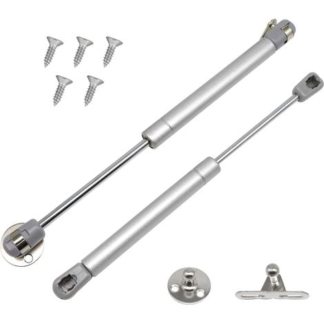 Lot de 2 Verin a Gaz,100N Verin Meuble Ressort Amortisseurs à Gaz, Charnières à Fermeture Douce, Verin Hydraulique Verin Placard pour Armoires Cuisine(2, 100N) (1/5)
